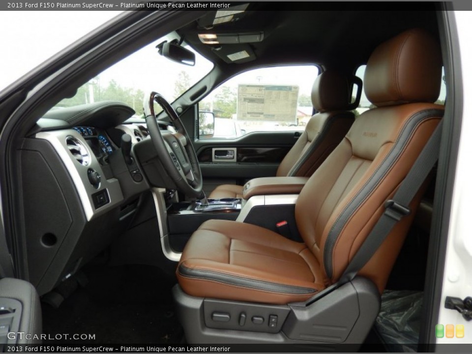 Platinum Unique Pecan Leather Interior Front Seat for the 2013 Ford F150 Platinum SuperCrew #90136549