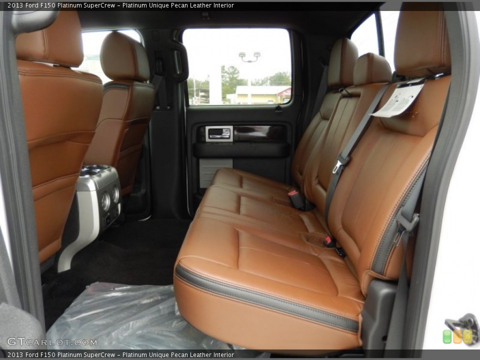 Platinum Unique Pecan Leather Interior Rear Seat for the 2013 Ford F150 Platinum SuperCrew #90136573