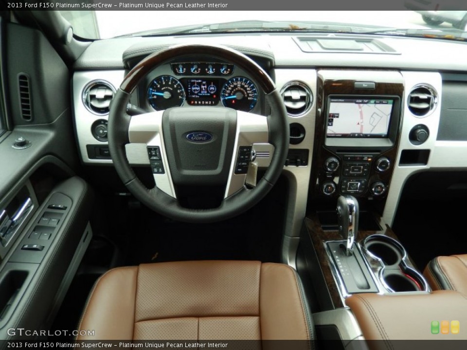 Platinum Unique Pecan Leather Interior Dashboard for the 2013 Ford F150 Platinum SuperCrew #90136600
