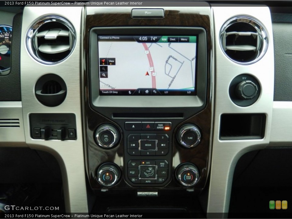 Platinum Unique Pecan Leather Interior Navigation for the 2013 Ford F150 Platinum SuperCrew #90136656