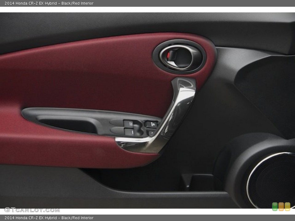Black/Red Interior Door Panel for the 2014 Honda CR-Z EX Hybrid #90136789
