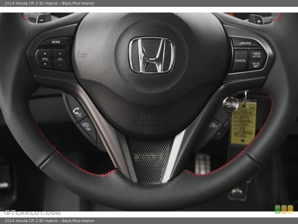 Black/Red Interior Steering Wheel for the 2014 Honda CR-Z EX Hybrid #90136852