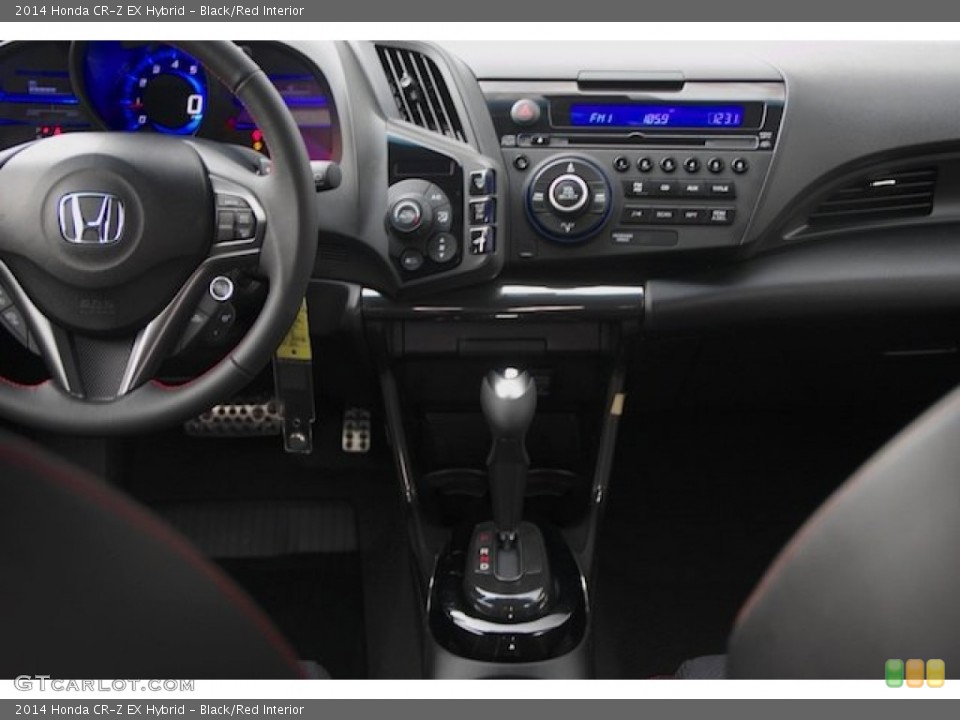 Black/Red Interior Controls for the 2014 Honda CR-Z EX Hybrid #90136942