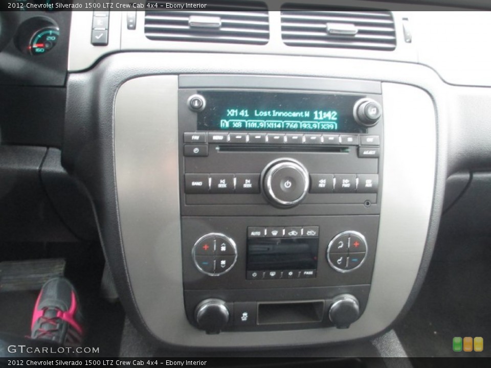 Ebony Interior Controls for the 2012 Chevrolet Silverado 1500 LTZ Crew Cab 4x4 #90138049