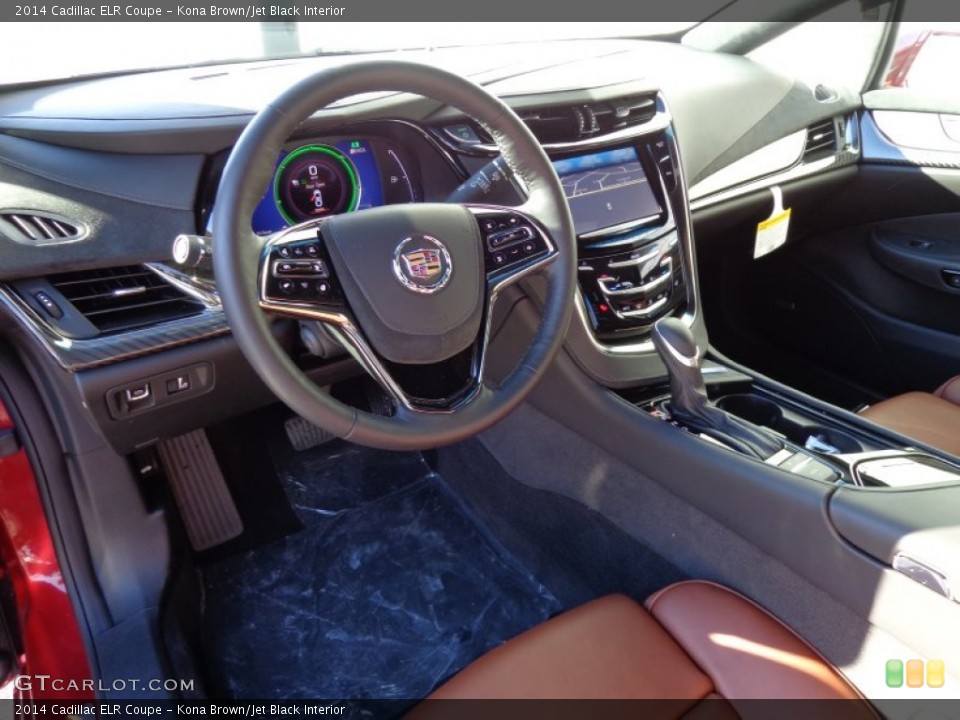Kona Brown/Jet Black Interior Prime Interior for the 2014 Cadillac ELR Coupe #90139108