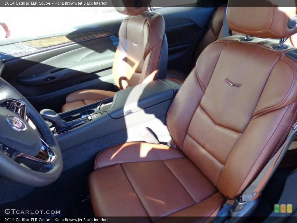 Kona Brown/Jet Black Interior Front Seat for the 2014 Cadillac ELR Coupe #90139135