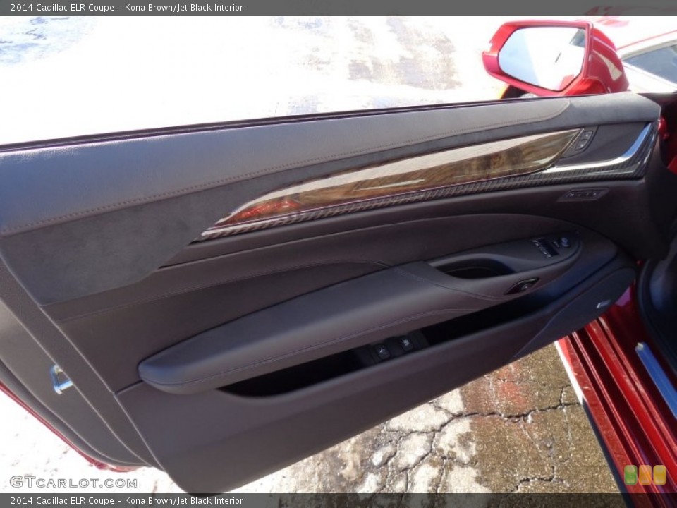 Kona Brown/Jet Black Interior Door Panel for the 2014 Cadillac ELR Coupe #90139183
