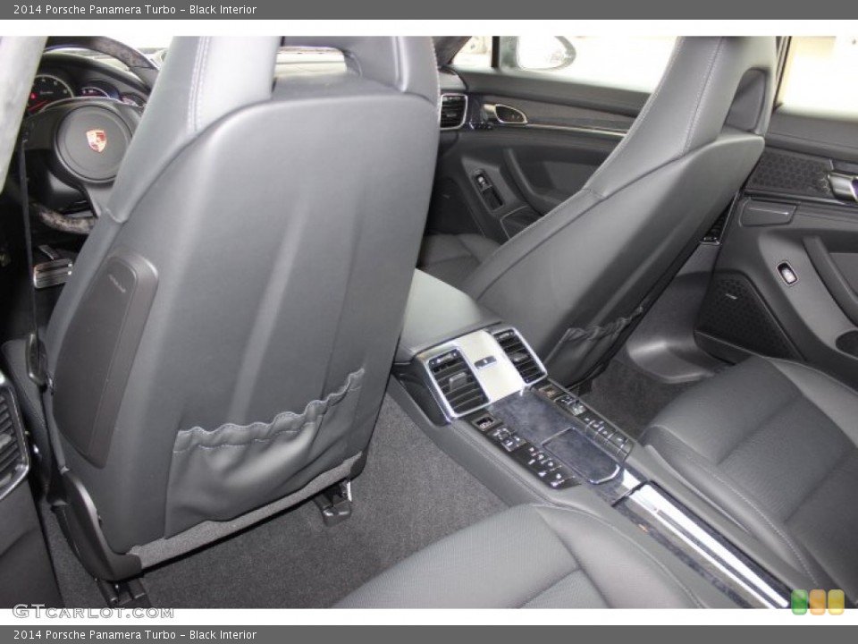 Black Interior Rear Seat for the 2014 Porsche Panamera Turbo #90139480