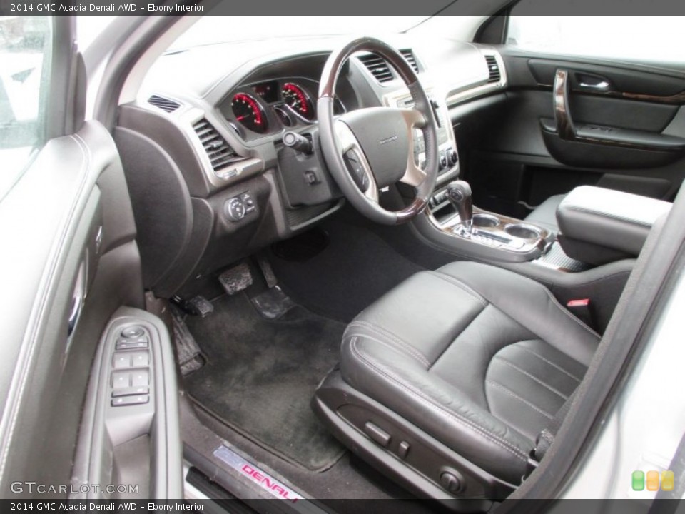 Ebony Interior Photo for the 2014 GMC Acadia Denali AWD #90140708