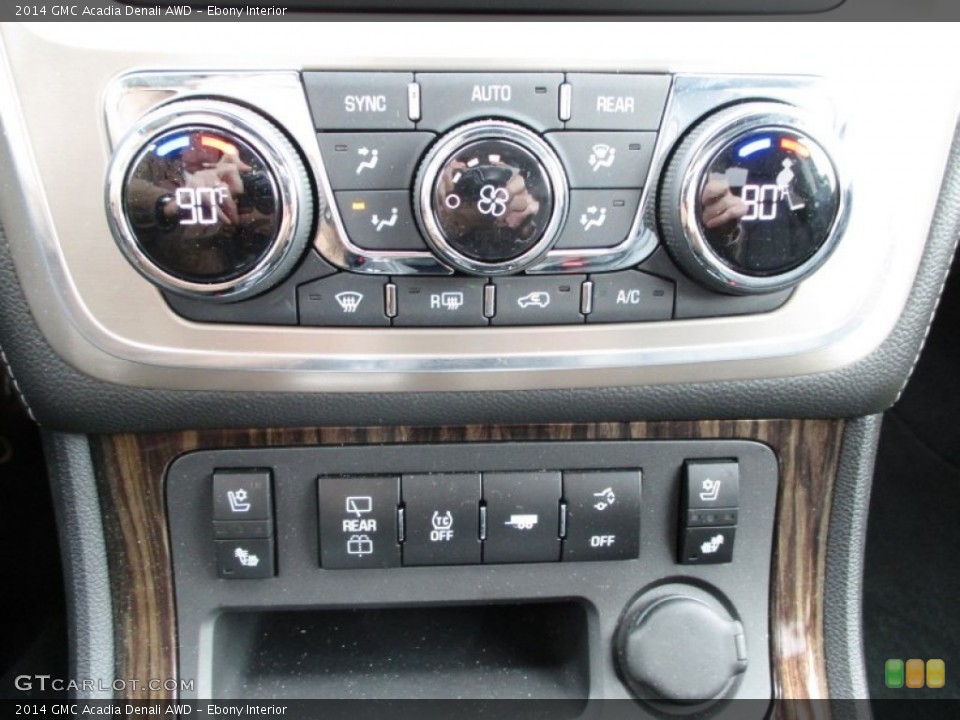 Ebony Interior Controls for the 2014 GMC Acadia Denali AWD #90140923