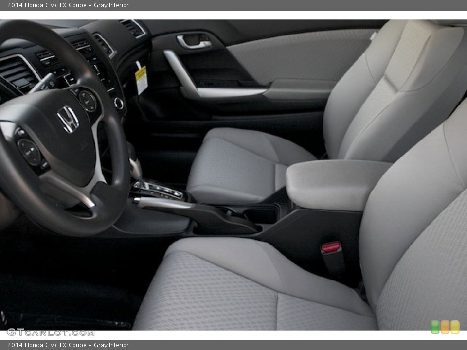 Gray Interior Photo for the 2014 Honda Civic LX Coupe #90140959