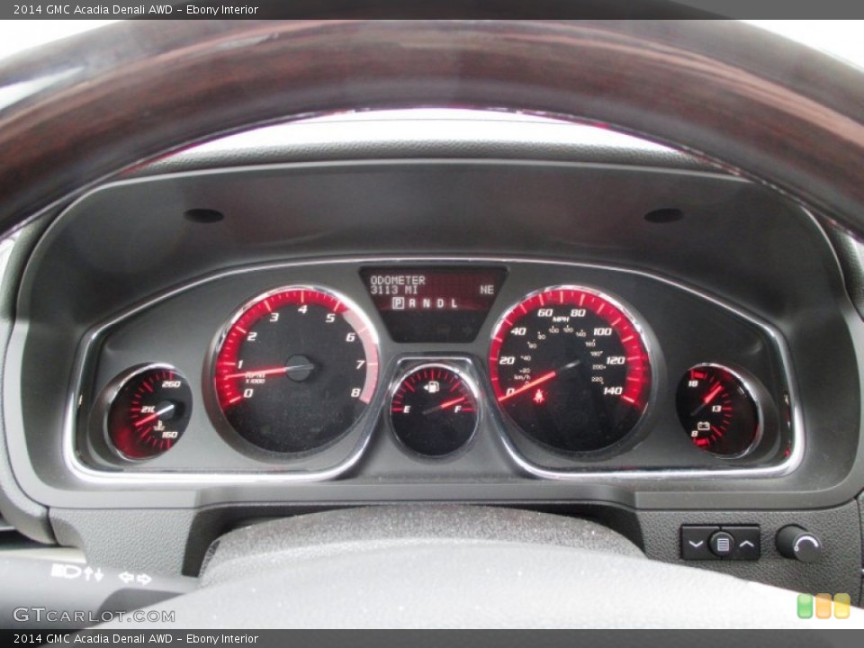 Ebony Interior Gauges for the 2014 GMC Acadia Denali AWD #90141046