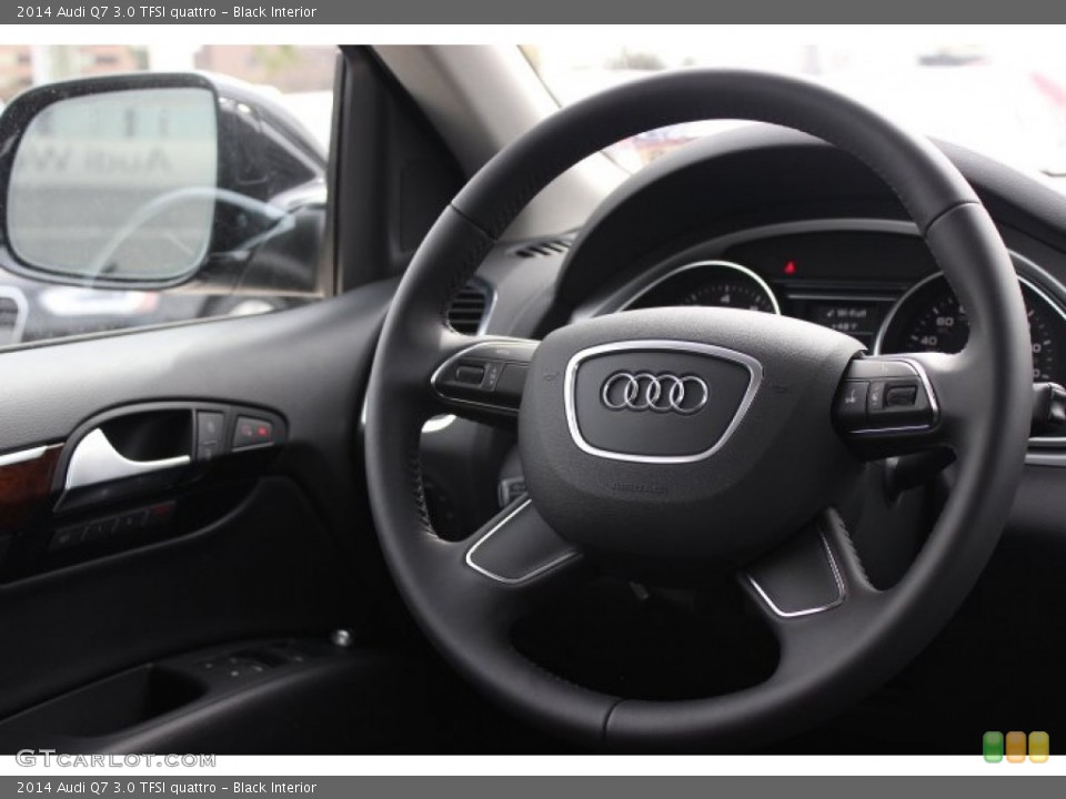 Black Interior Steering Wheel for the 2014 Audi Q7 3.0 TFSI quattro #90141052