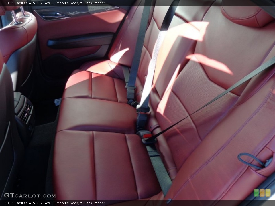 Morello Red/Jet Black Interior Rear Seat for the 2014 Cadillac ATS 3.6L AWD #90141105