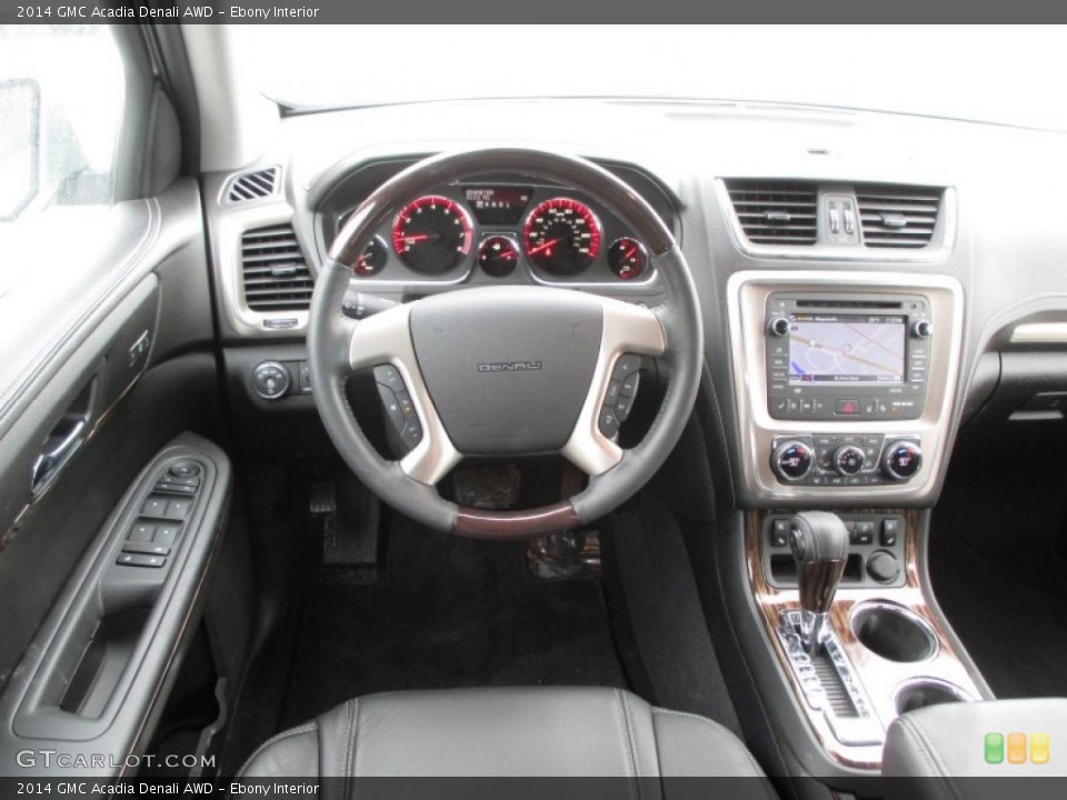 Ebony Interior Dashboard for the 2014 GMC Acadia Denali AWD #90141214