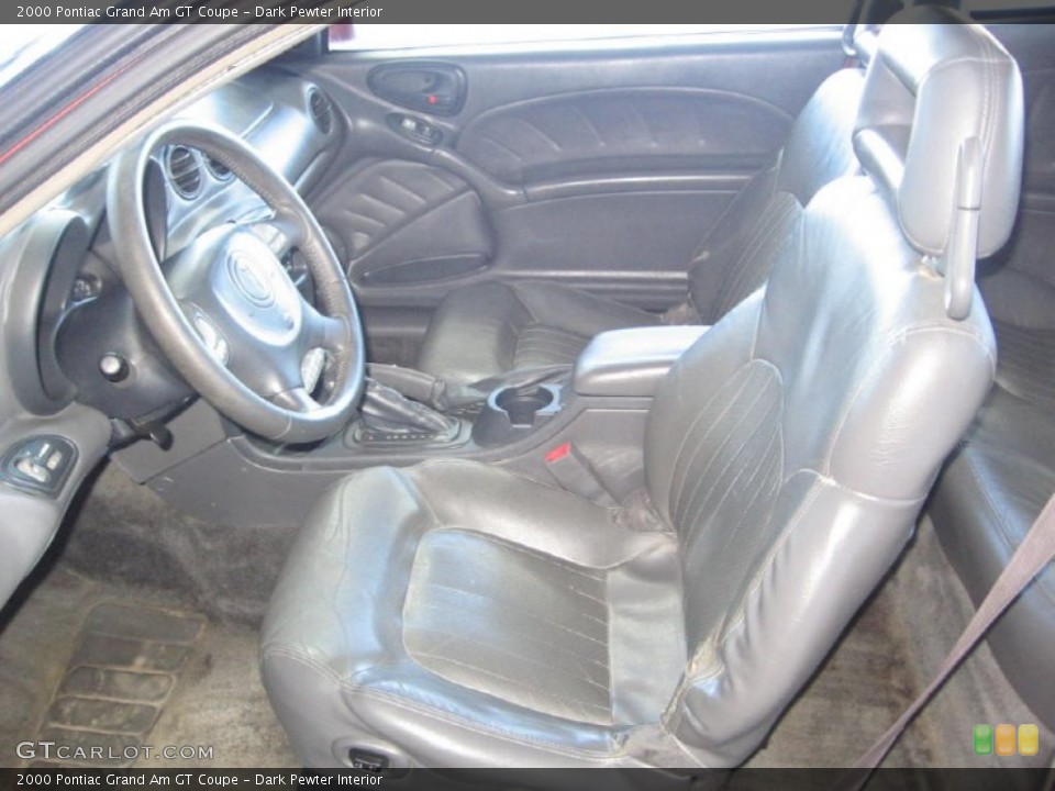 Dark Pewter Interior Front Seat for the 2000 Pontiac Grand Am GT Coupe #90141565