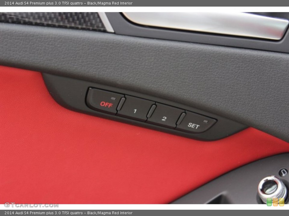Black/Magma Red Interior Controls for the 2014 Audi S4 Premium plus 3.0 TFSI quattro #90143611