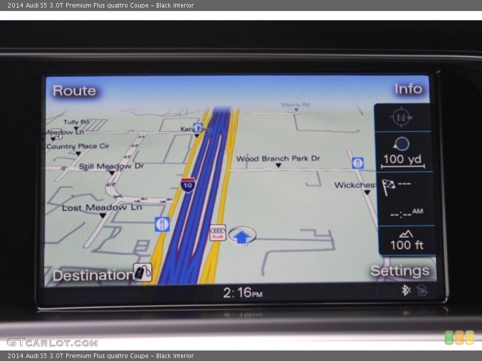 Black Interior Navigation for the 2014 Audi S5 3.0T Premium Plus quattro Coupe #90149797