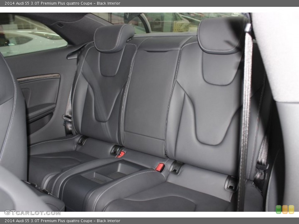 Black Interior Rear Seat for the 2014 Audi S5 3.0T Premium Plus quattro Coupe #90149986