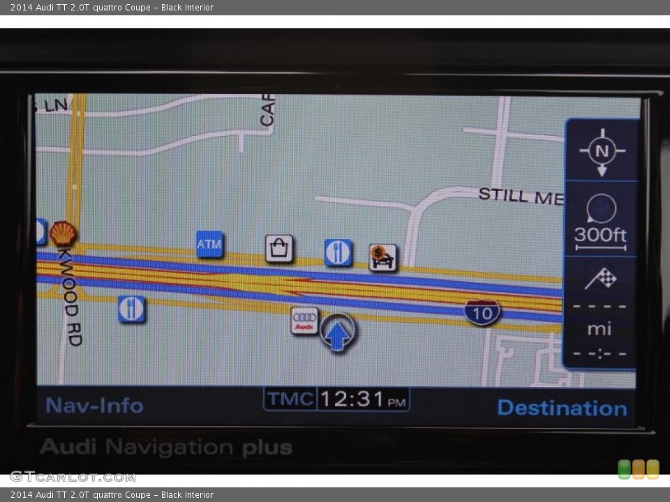Black Interior Navigation for the 2014 Audi TT 2.0T quattro Coupe #90150502