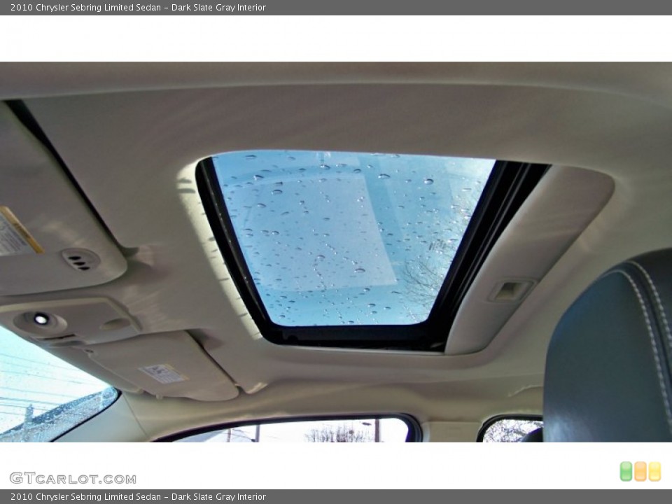 Dark Slate Gray Interior Sunroof for the 2010 Chrysler Sebring Limited Sedan #90152443
