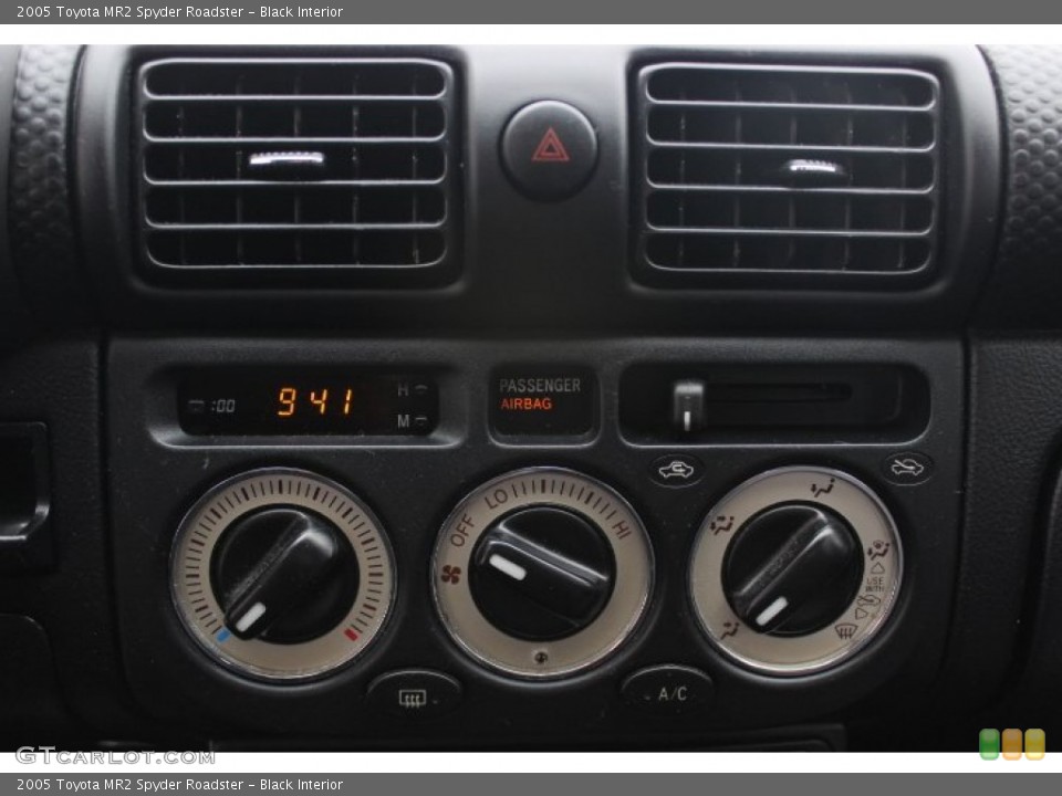 Black Interior Controls for the 2005 Toyota MR2 Spyder Roadster #90158161