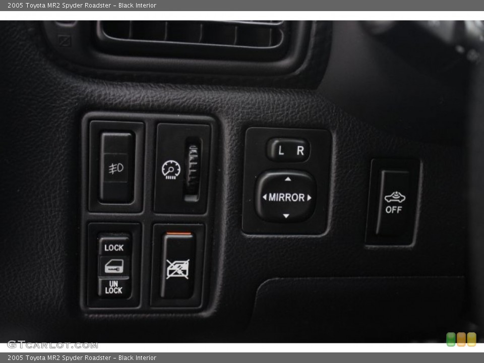 Black Interior Controls for the 2005 Toyota MR2 Spyder Roadster #90158293
