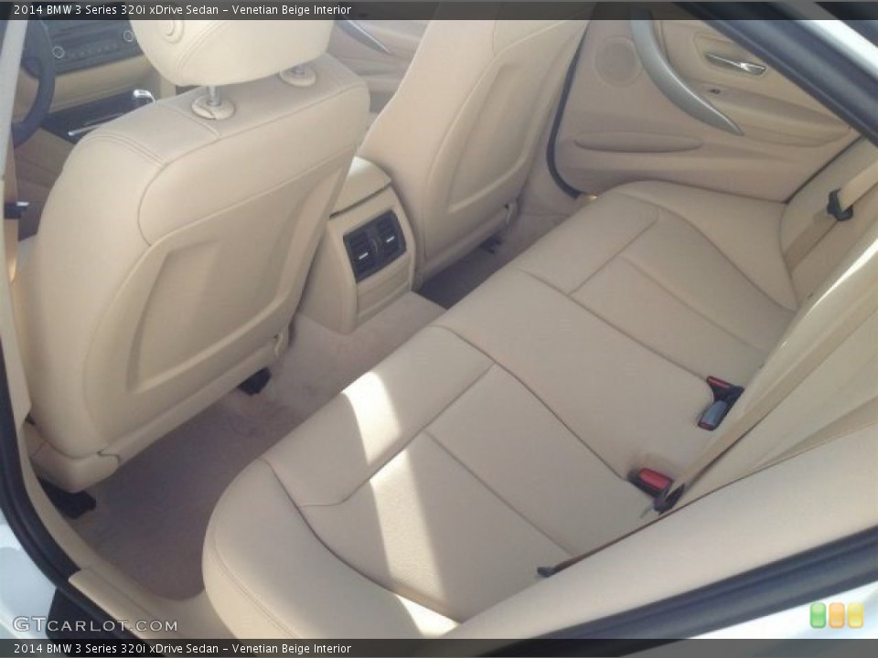 Venetian Beige Interior Rear Seat for the 2014 BMW 3 Series 320i xDrive Sedan #90159676