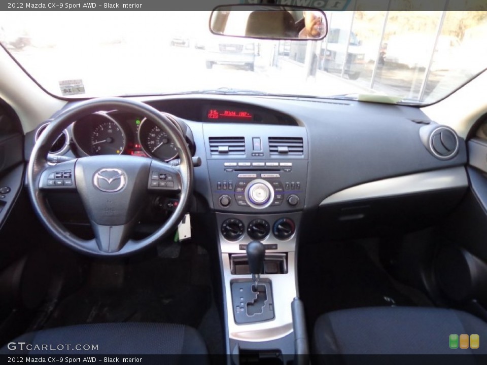 Black Interior Dashboard for the 2012 Mazda CX-9 Sport AWD #90161482