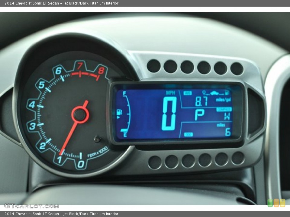 Jet Black/Dark Titanium Interior Gauges for the 2014 Chevrolet Sonic LT Sedan #90165374