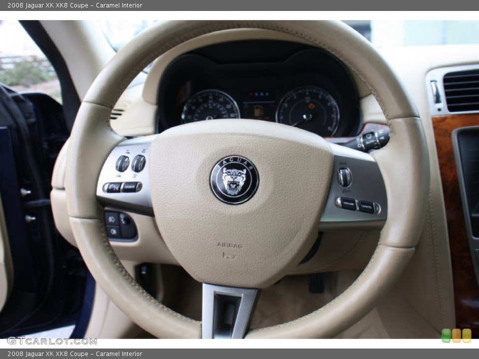 Caramel Interior Steering Wheel for the 2008 Jaguar XK XK8 Coupe #90165901