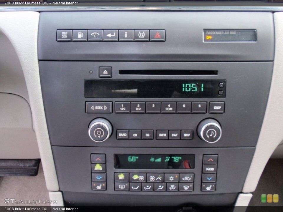 Neutral Interior Controls for the 2008 Buick LaCrosse CXL #90166447