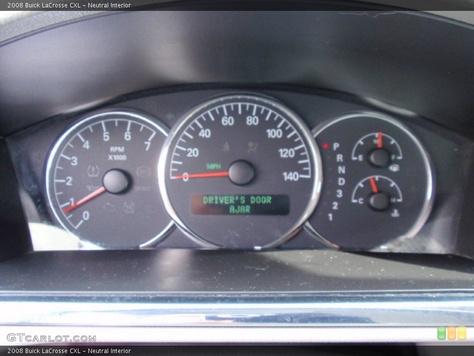 Neutral Interior Gauges for the 2008 Buick LaCrosse CXL #90166528