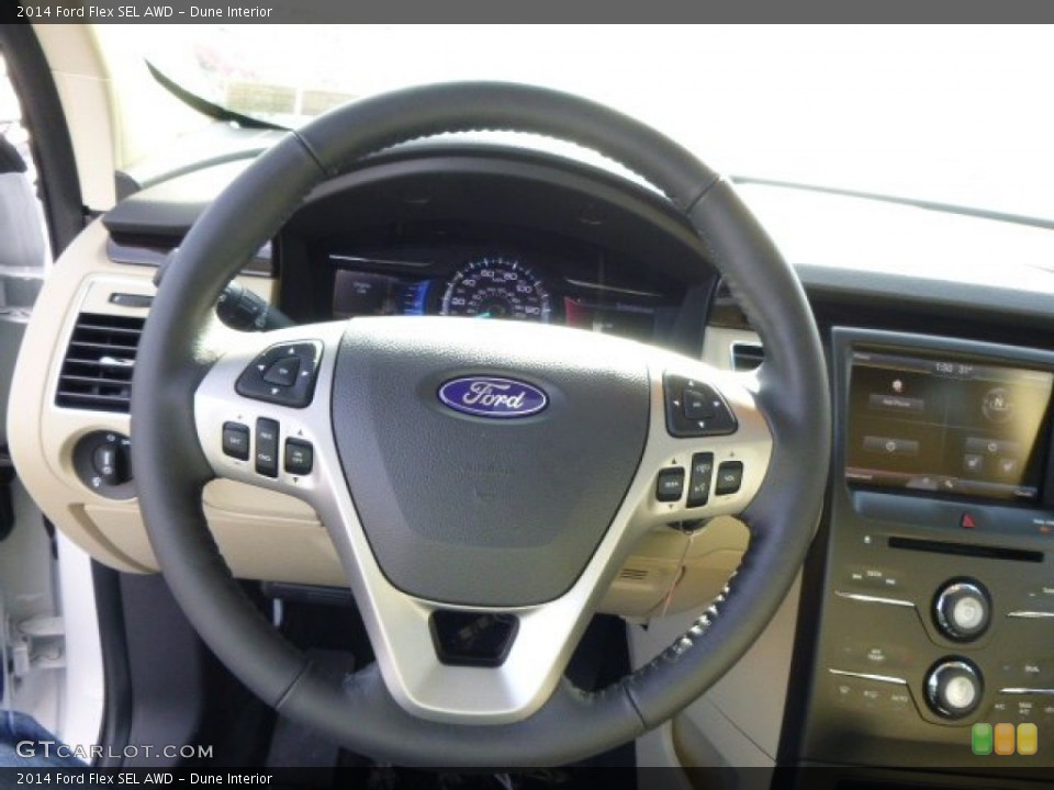 Dune Interior Steering Wheel for the 2014 Ford Flex SEL AWD #90167088