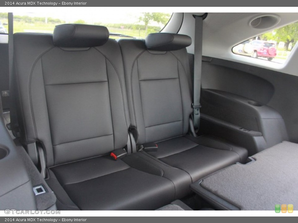 Ebony Interior Rear Seat for the 2014 Acura MDX Technology #90173563