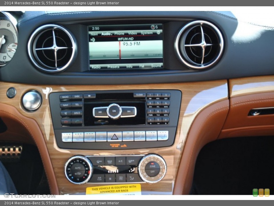 designo Light Brown Interior Controls for the 2014 Mercedes-Benz SL 550 Roadster #90177415