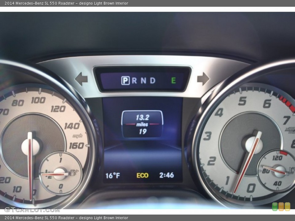 designo Light Brown Interior Gauges for the 2014 Mercedes-Benz SL 550 Roadster #90177475