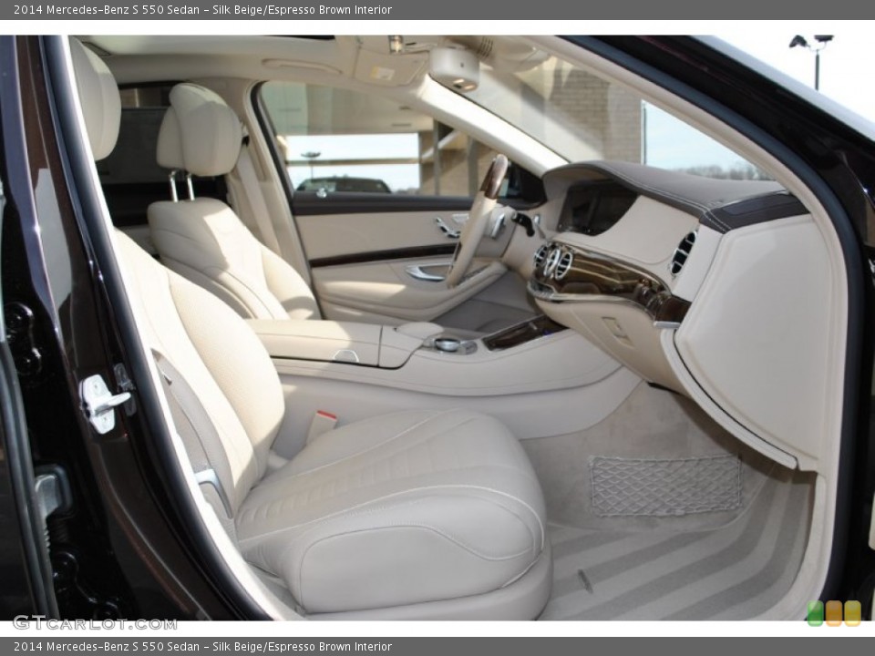 Silk Beige/Espresso Brown Interior Photo for the 2014 Mercedes-Benz S 550 Sedan #90177712