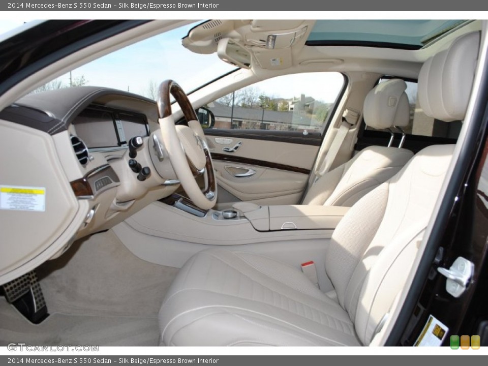 Silk Beige/Espresso Brown Interior Photo for the 2014 Mercedes-Benz S 550 Sedan #90177871