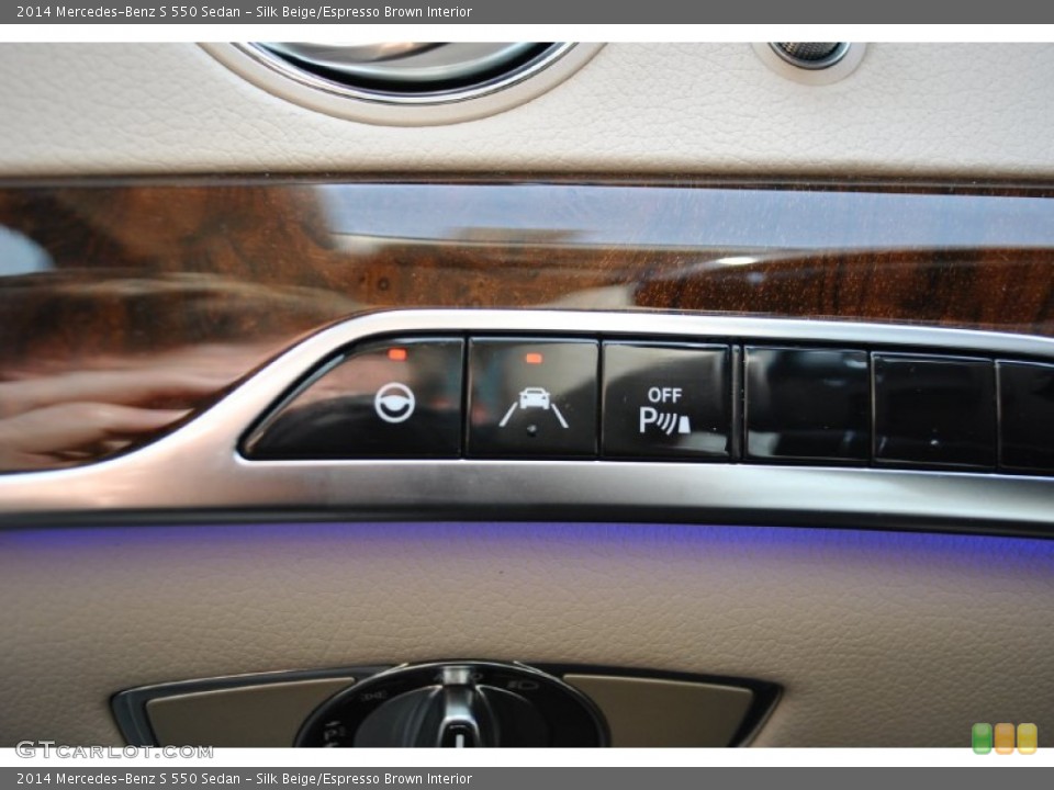 Silk Beige/Espresso Brown Interior Controls for the 2014 Mercedes-Benz S 550 Sedan #90177883