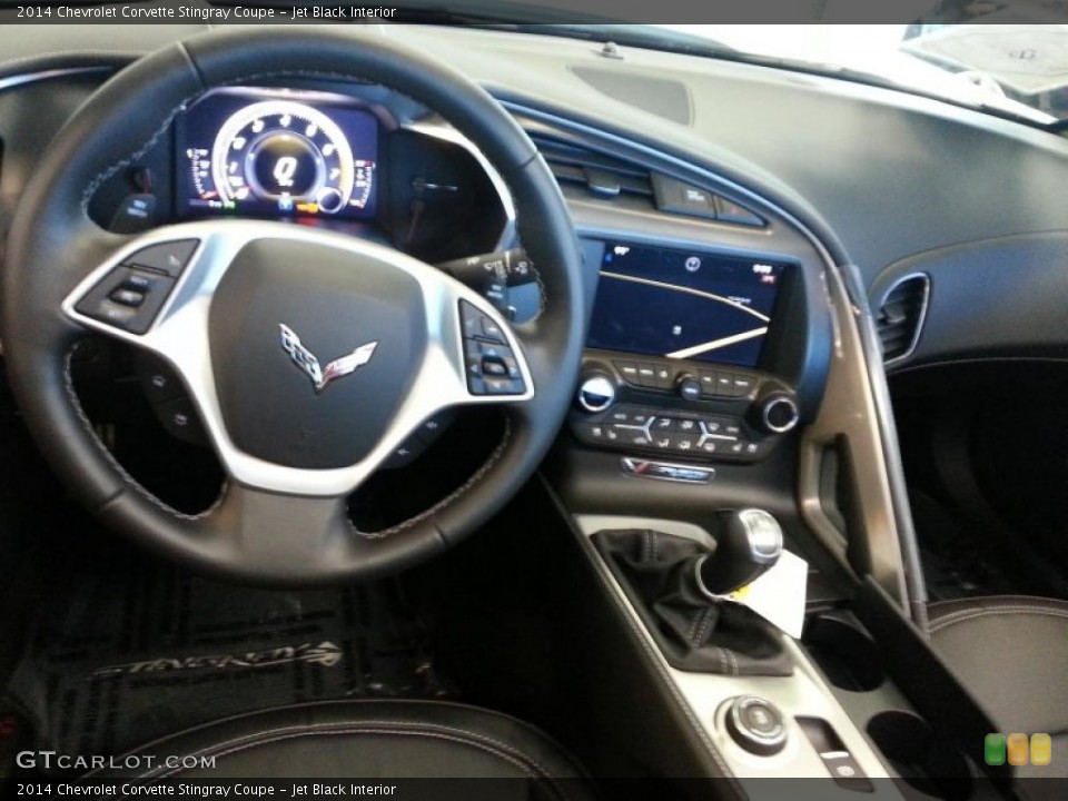 Jet Black Interior Dashboard for the 2014 Chevrolet Corvette Stingray Coupe #90178330