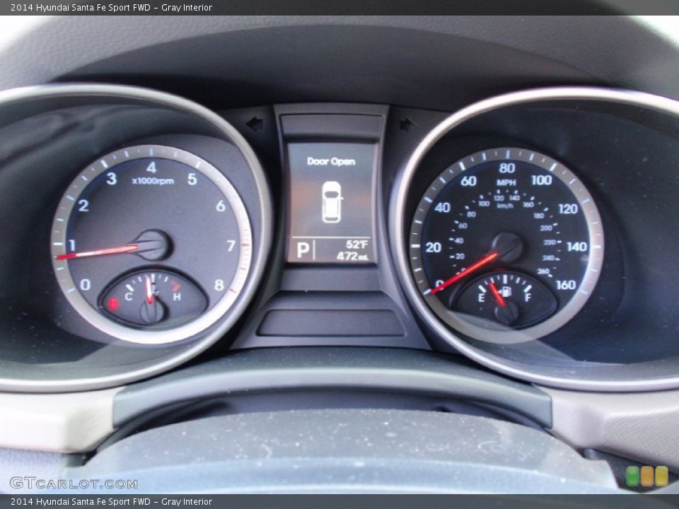 Gray Interior Gauges for the 2014 Hyundai Santa Fe Sport FWD #90178486
