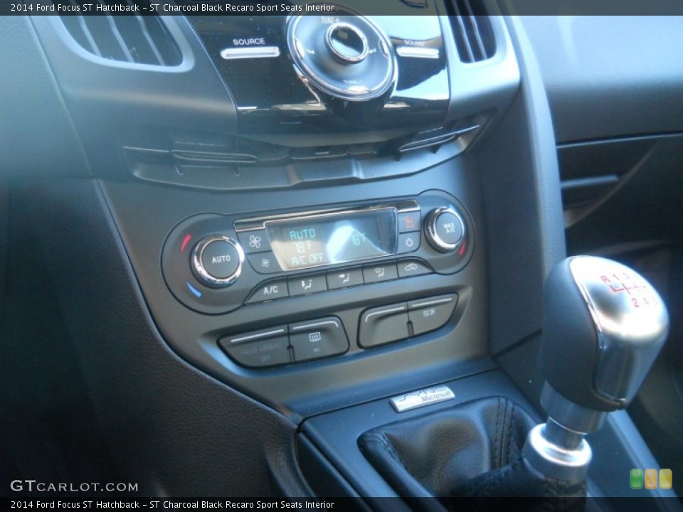 ST Charcoal Black Recaro Sport Seats Interior Controls for the 2014 Ford Focus ST Hatchback #90180253