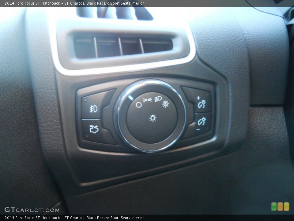 ST Charcoal Black Recaro Sport Seats Interior Controls for the 2014 Ford Focus ST Hatchback #90180313