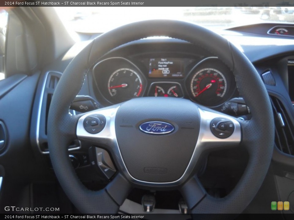 ST Charcoal Black Recaro Sport Seats Interior Steering Wheel for the 2014 Ford Focus ST Hatchback #90180367
