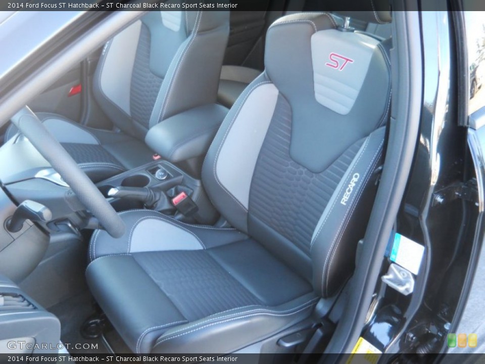 ST Charcoal Black Recaro Sport Seats Interior Front Seat for the 2014 Ford Focus ST Hatchback #90180439