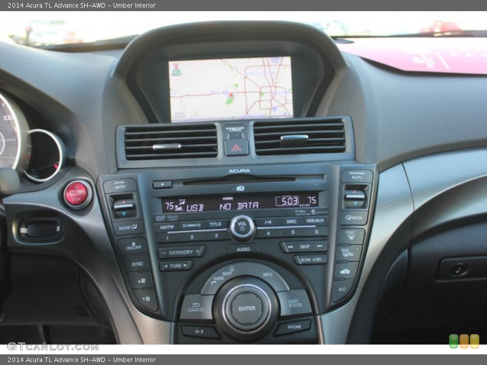 Umber Interior Controls for the 2014 Acura TL Advance SH-AWD #90183463