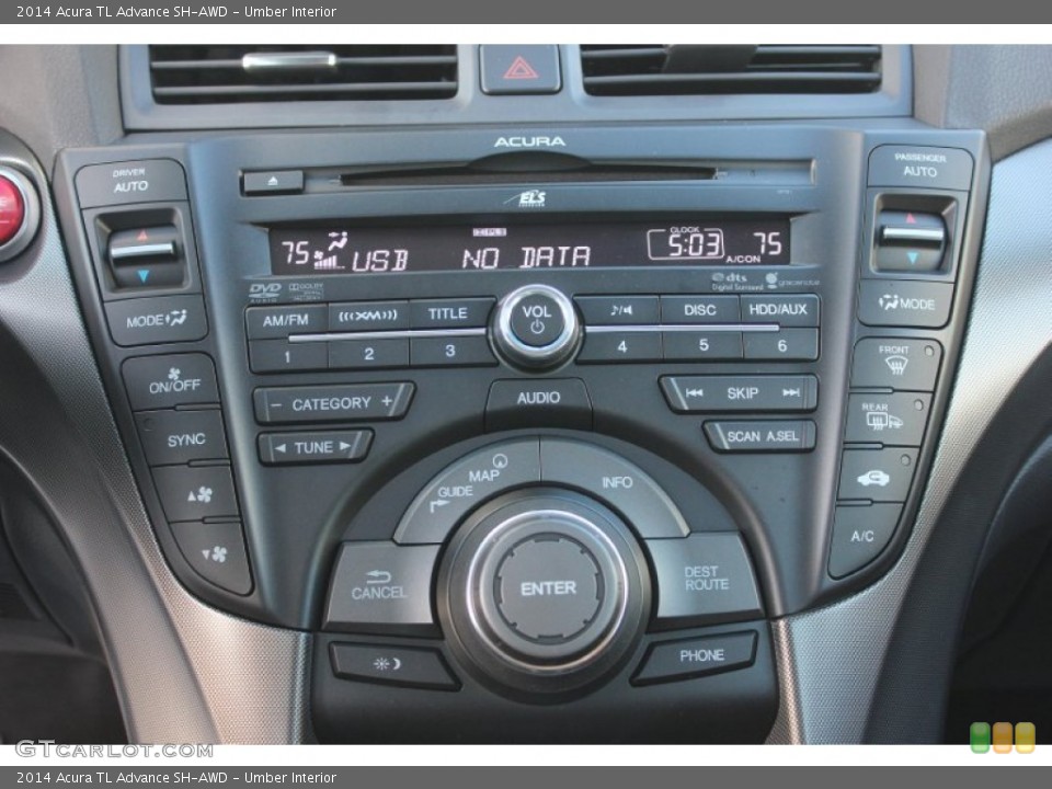 Umber Interior Controls for the 2014 Acura TL Advance SH-AWD #90183484