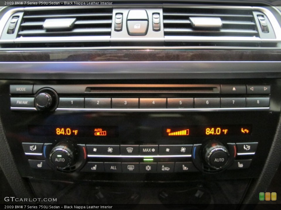 Black Nappa Leather Interior Controls for the 2009 BMW 7 Series 750Li Sedan #90183814
