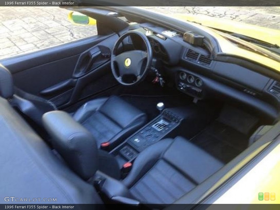 Black Interior Photo for the 1996 Ferrari F355 Spider #90186572